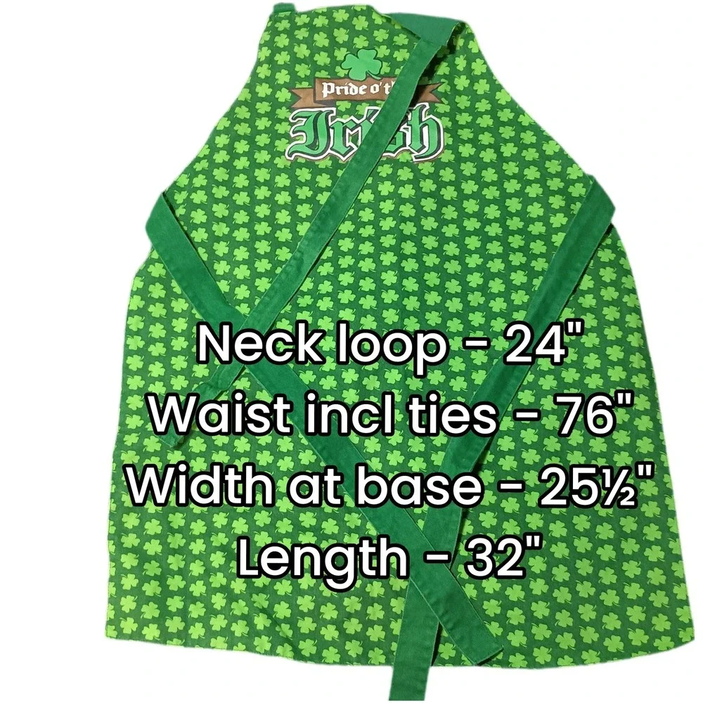 Pride O' The Irish‎ Clover Print Apron SKUH148